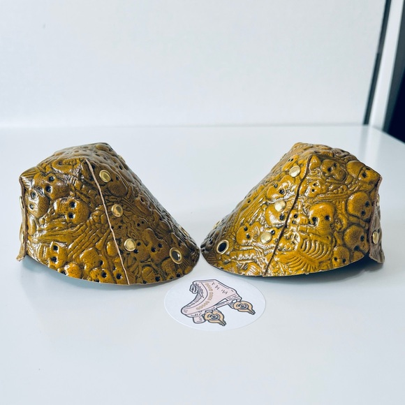 Neon skeleton leather roller skates toe guards    Toe caps for roller skates - Picture 7 of 11